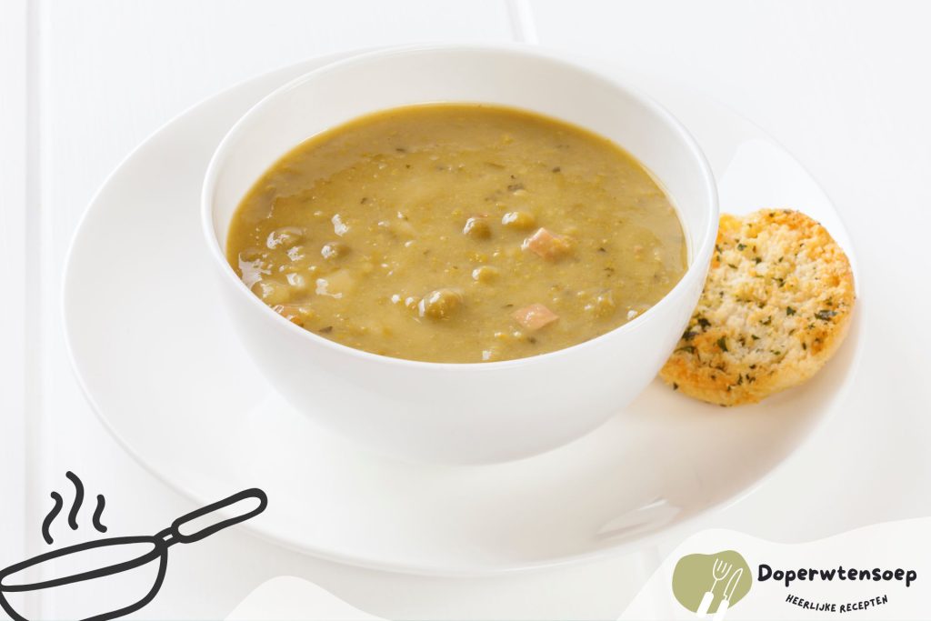 Doperwtensoep met ham en aardappel